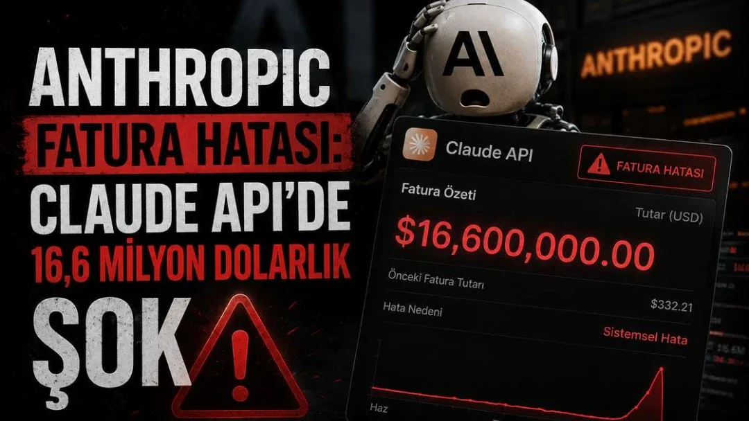 Anthropic fatura hatası: Claude API’de 16,6 milyon dolarlık şok