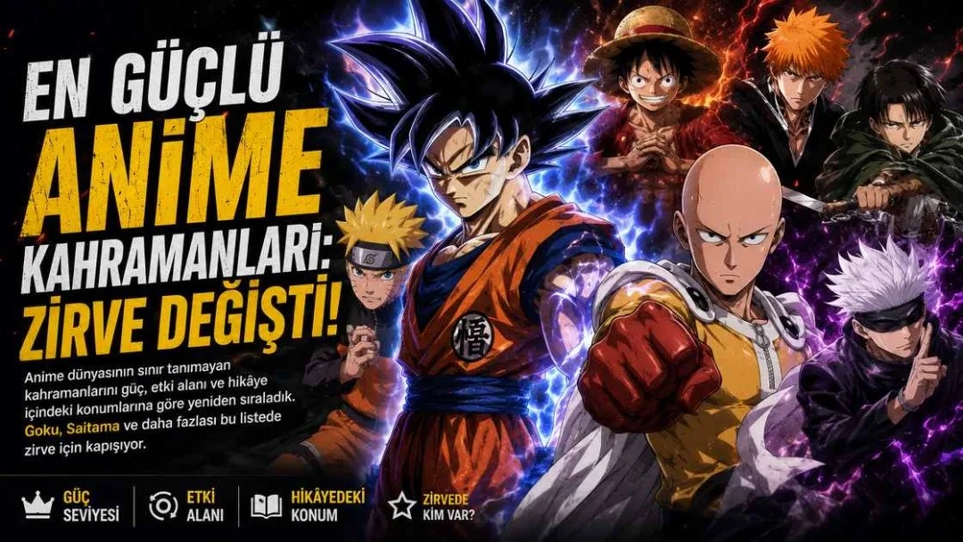 En Güçlü Anime Kahramanları: Zirve Değişti!